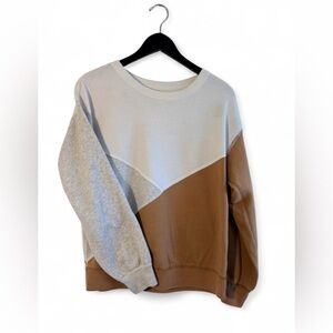 Abercrombie & Fitch Soft A&F Collection Women's Colorblock Pullover Sweatshirt M